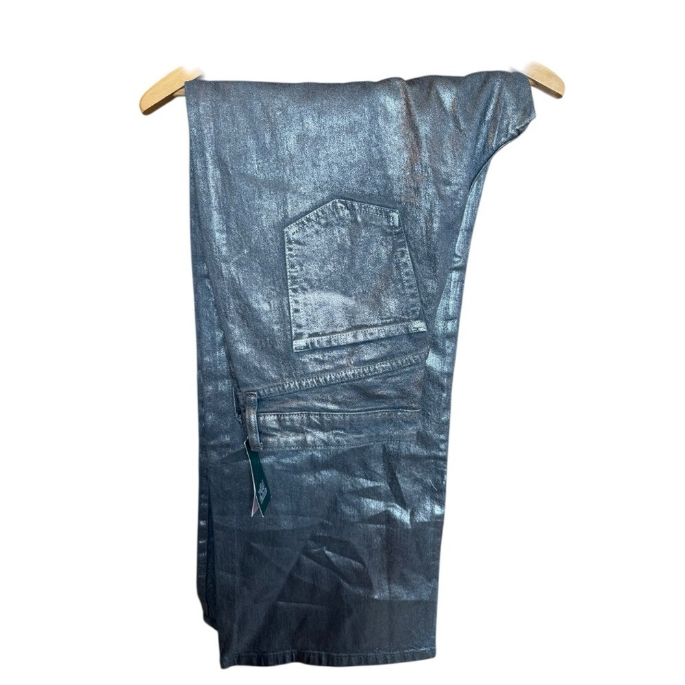 wild fable Metallic Gray High-Rise Baggy Jeans